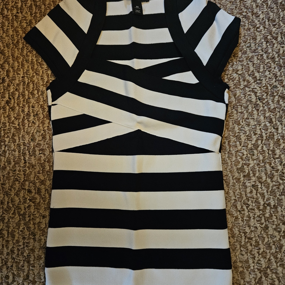 White House Black Market Striped Top